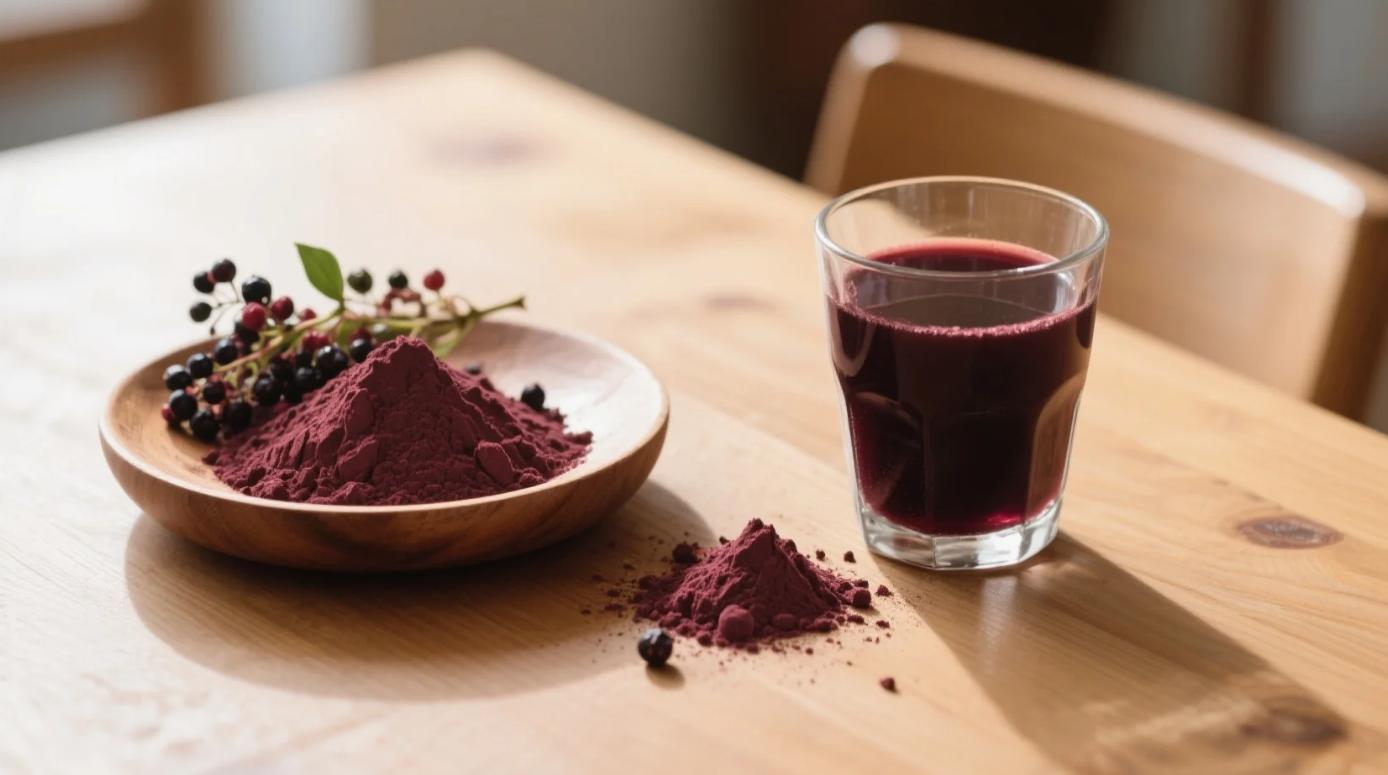 organic elderberry juice powder & organic elderberry powder