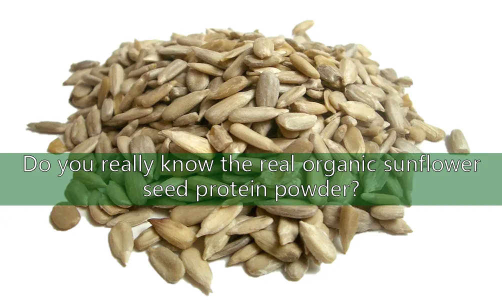 Do You Really Know The Real Organic Sunflower Seed Protein Powder?