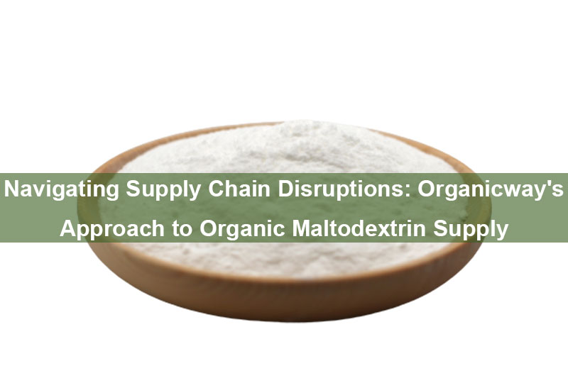 Navigating Supply Chain Disruptions: Organicway'S Approach To Organic Maltodextrin Supply