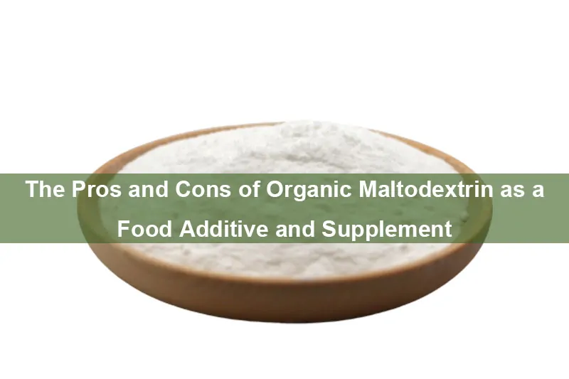The Pros And Cons Of Organic Maltodextrin As A Food Additive And Supplement