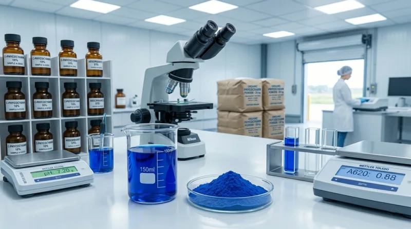 Organic Phycocyanin Powder: Extraction, Specifications, And Formulation Guide Organic Phycocyanin Powder Extraction, Specifications, And Formulation Guide