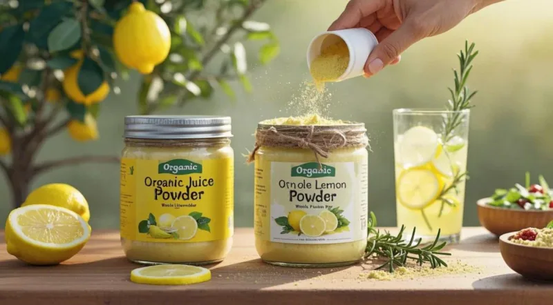 Organic Lemon Juice Powder &Amp; Powder: Zesty, Versatile, And Pure—Your Daily Dose Of Sunshine In A Jar Organic Lemon Juice Powder