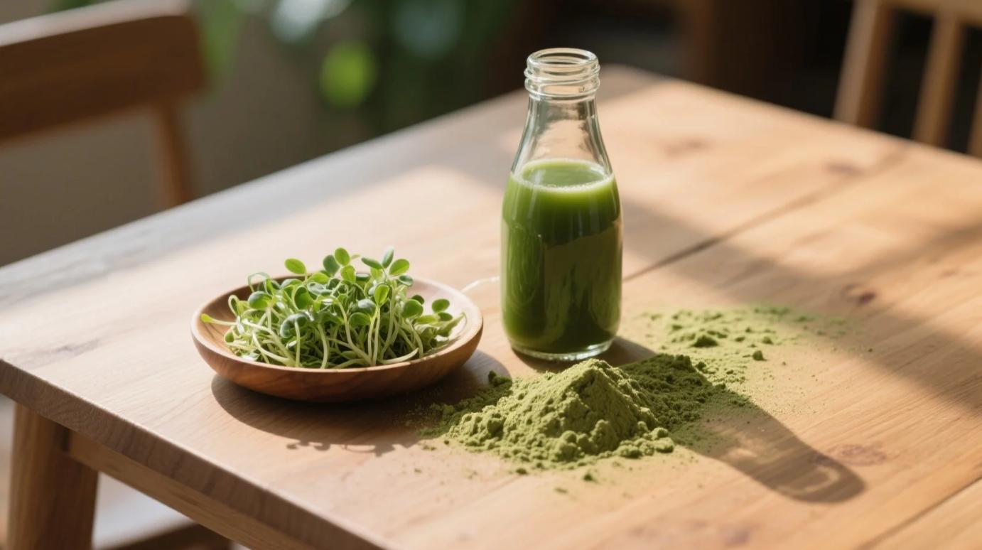 organic alfalfa grass juice powder