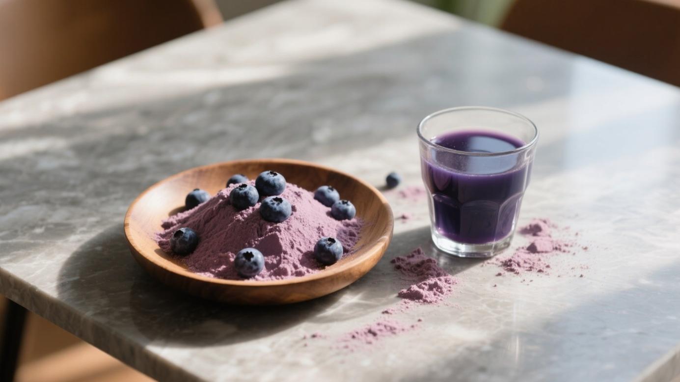 organic blueberry powder & juice