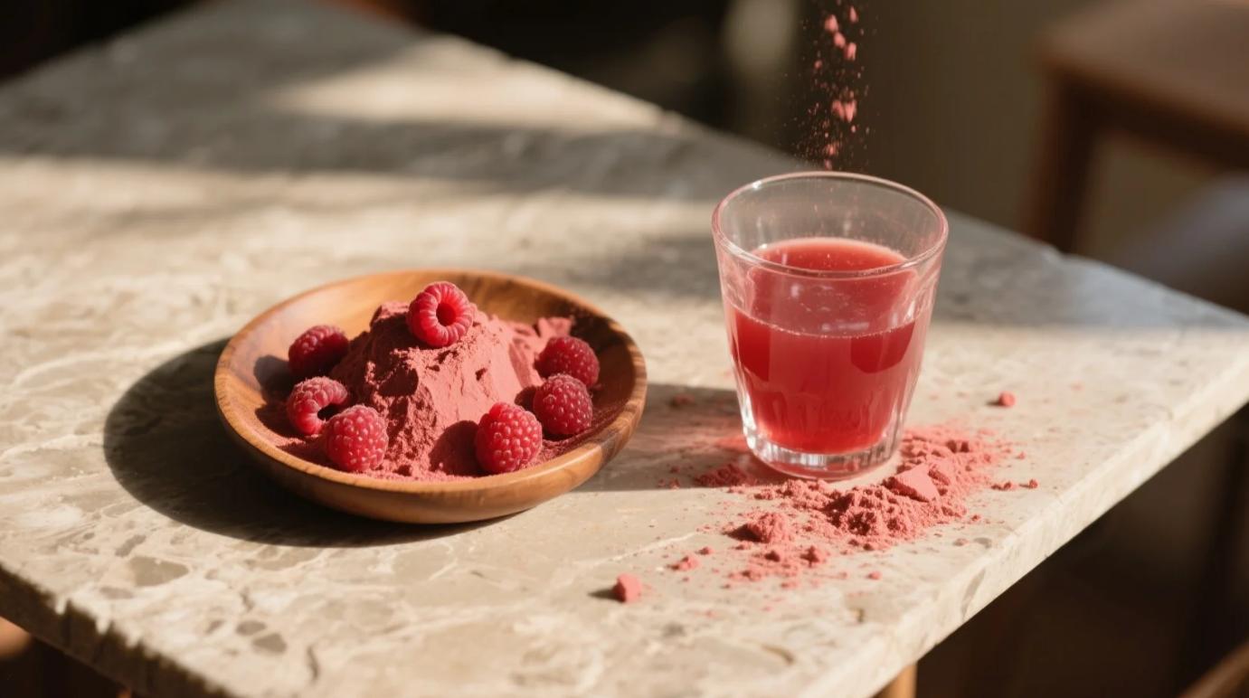 organic raspberry powder & juice