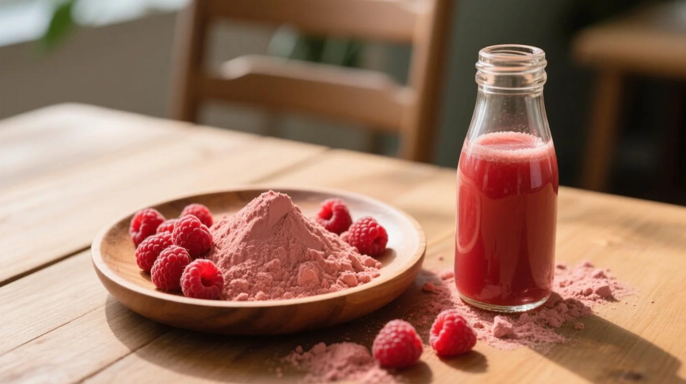 organic raspberry powder & juice