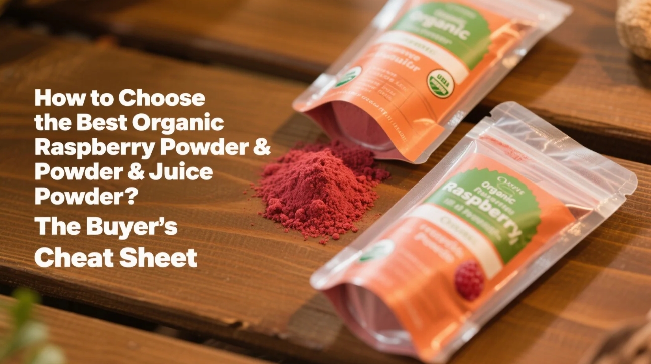 How to Choose the Best Organic Raspberry Powder & Juice Powder