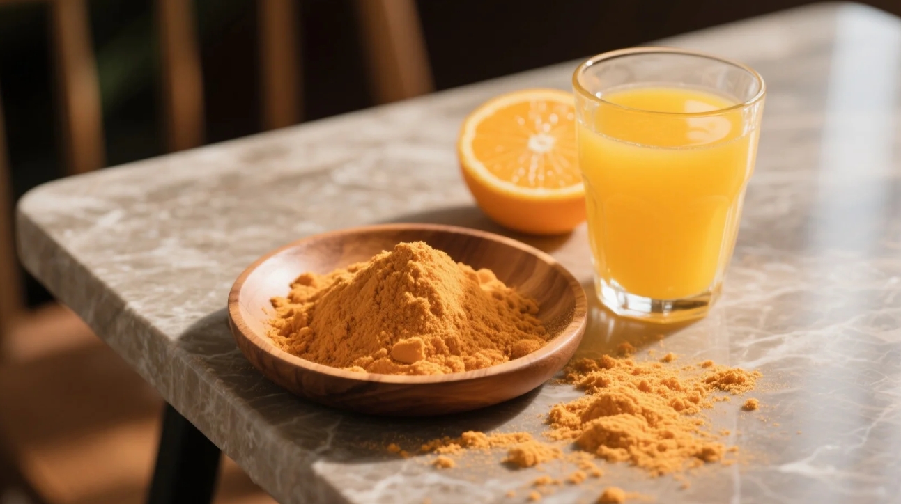 organic orange powder & juice