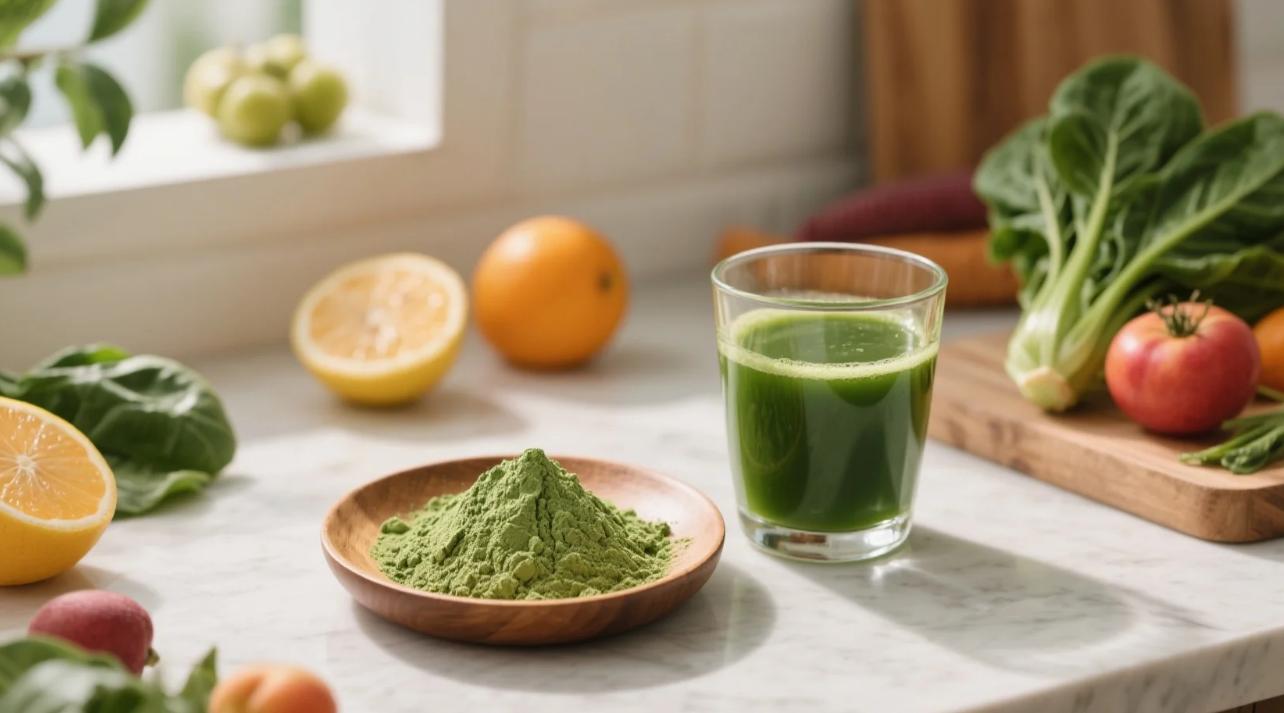 organic spinach powder & juice