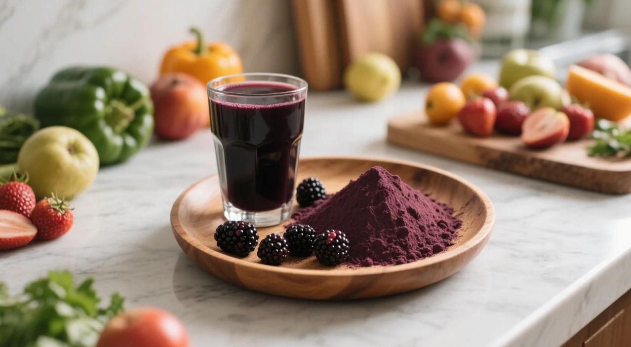 organic blackberry powder & juice