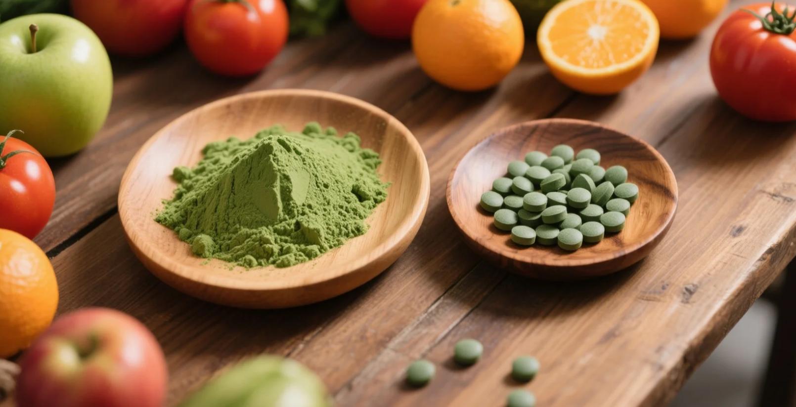 organic chlorella powder & tablets