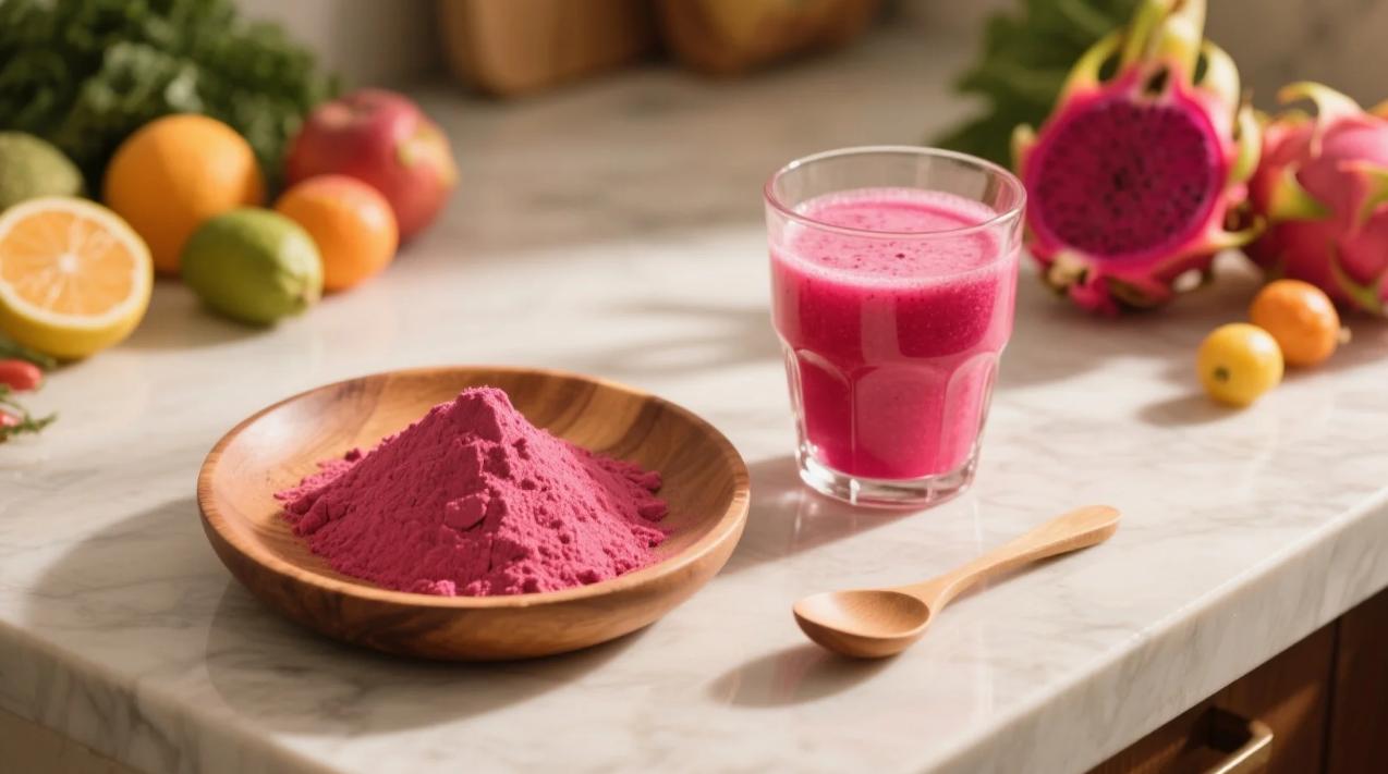 organic dragon fruit powder & juice