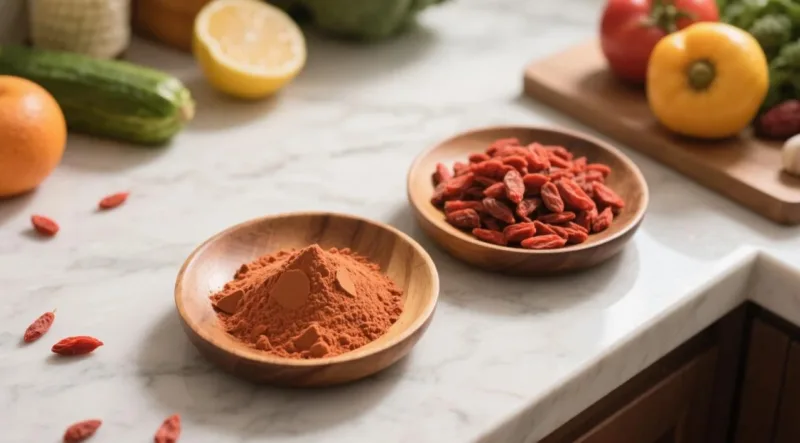 Discover The Power Of The &Quot;Happy Berry&Quot;: Why Organic Goji Is Your Wellness Essential! Organic Goji Powder &Amp; Berry