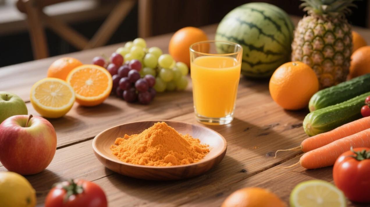 organic orange powder & juice