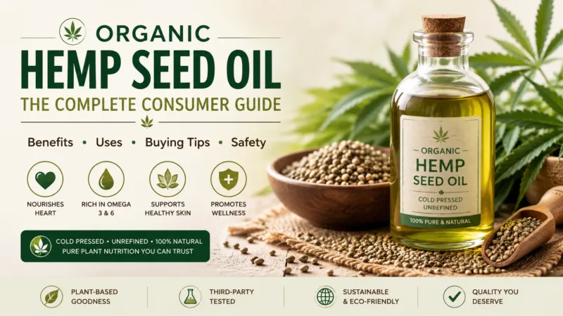 Organic Hemp Seed Oil: The Complete Consumer Guide — Benefits, Uses, Buying Tips &Amp; Safety Organic Hemp Seed Oil The Complete Consumer Guide — Benefits, Uses, Buying Tips &Amp; Safety
