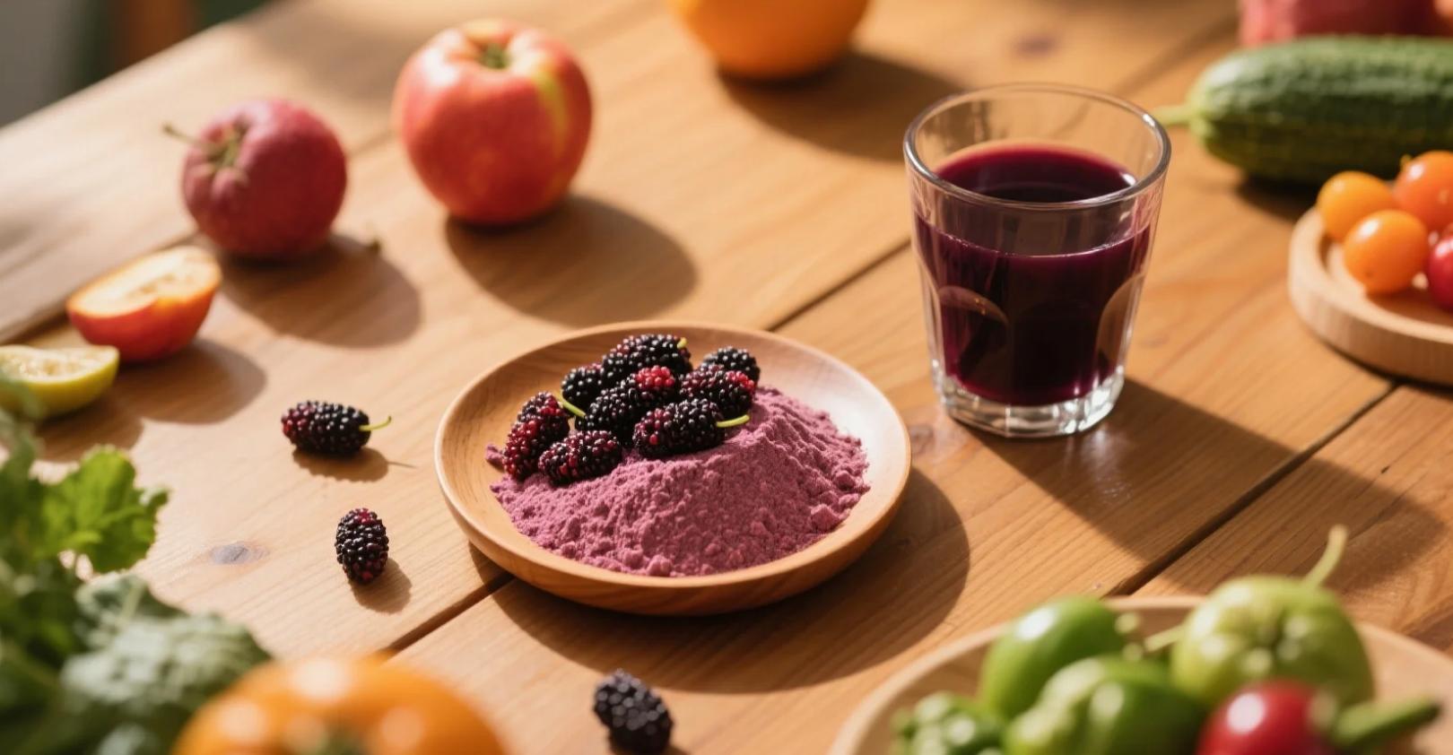 organic mulberry juice powder