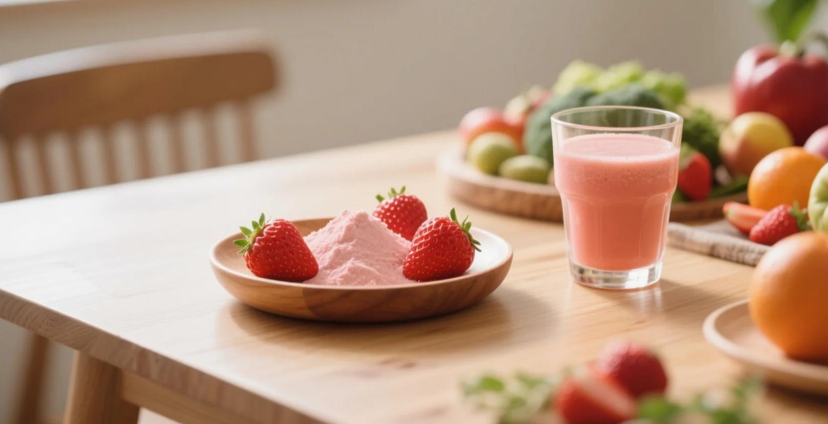 organic strawberry juice powder