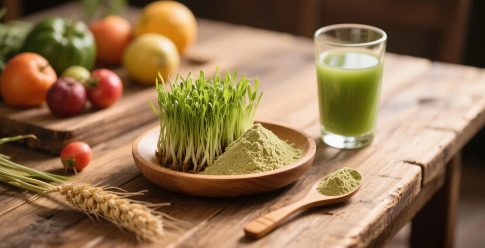 organic wheatgrass juice powder