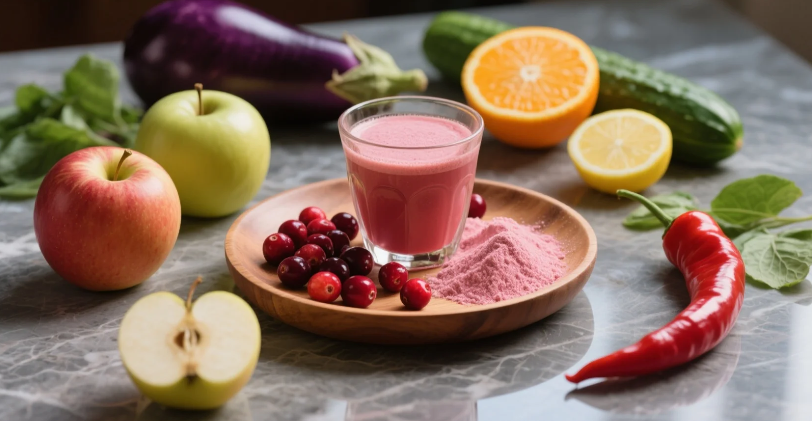 organic cranberry powder & juice
