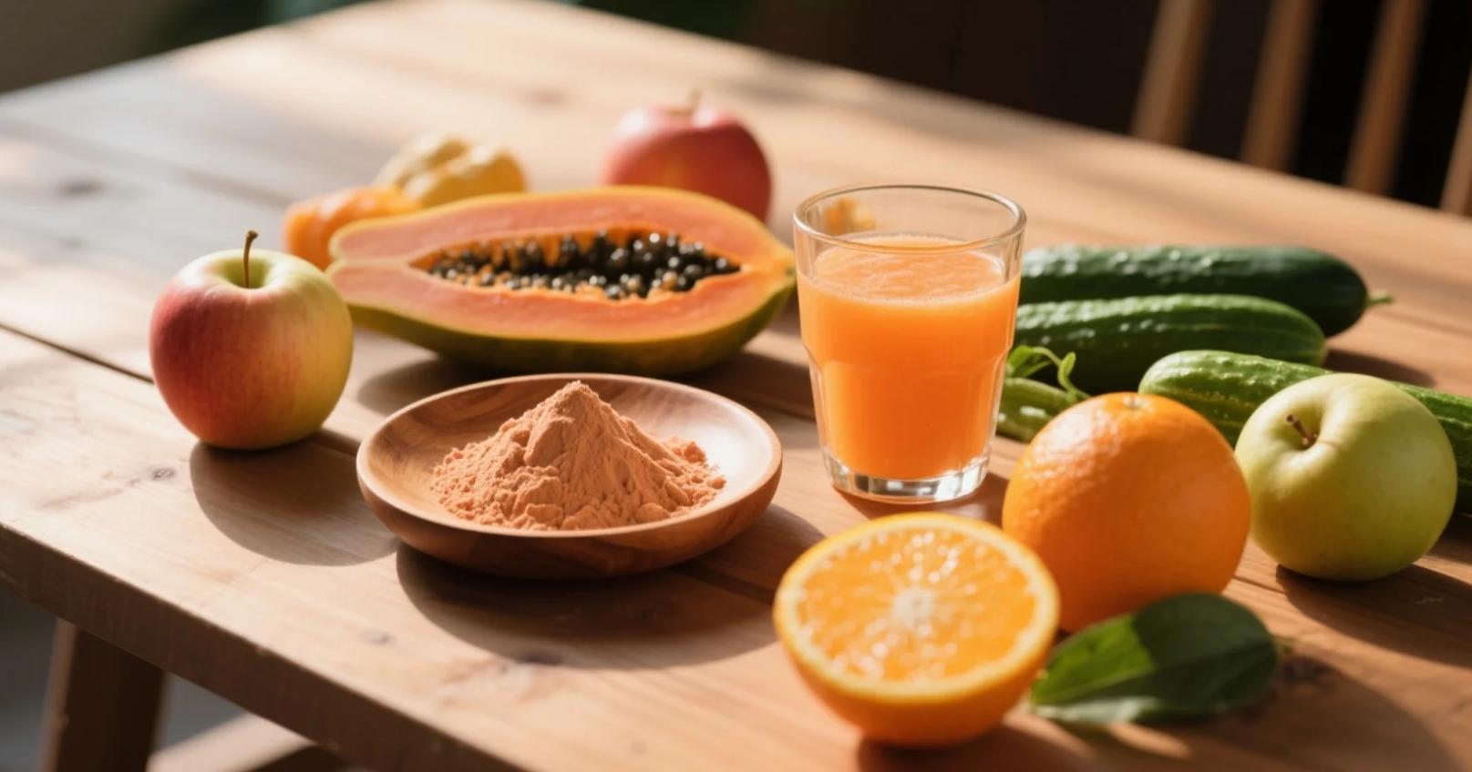 organic papaya powder & juice