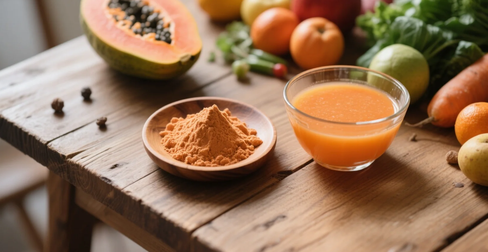 organic papaya powder & juice