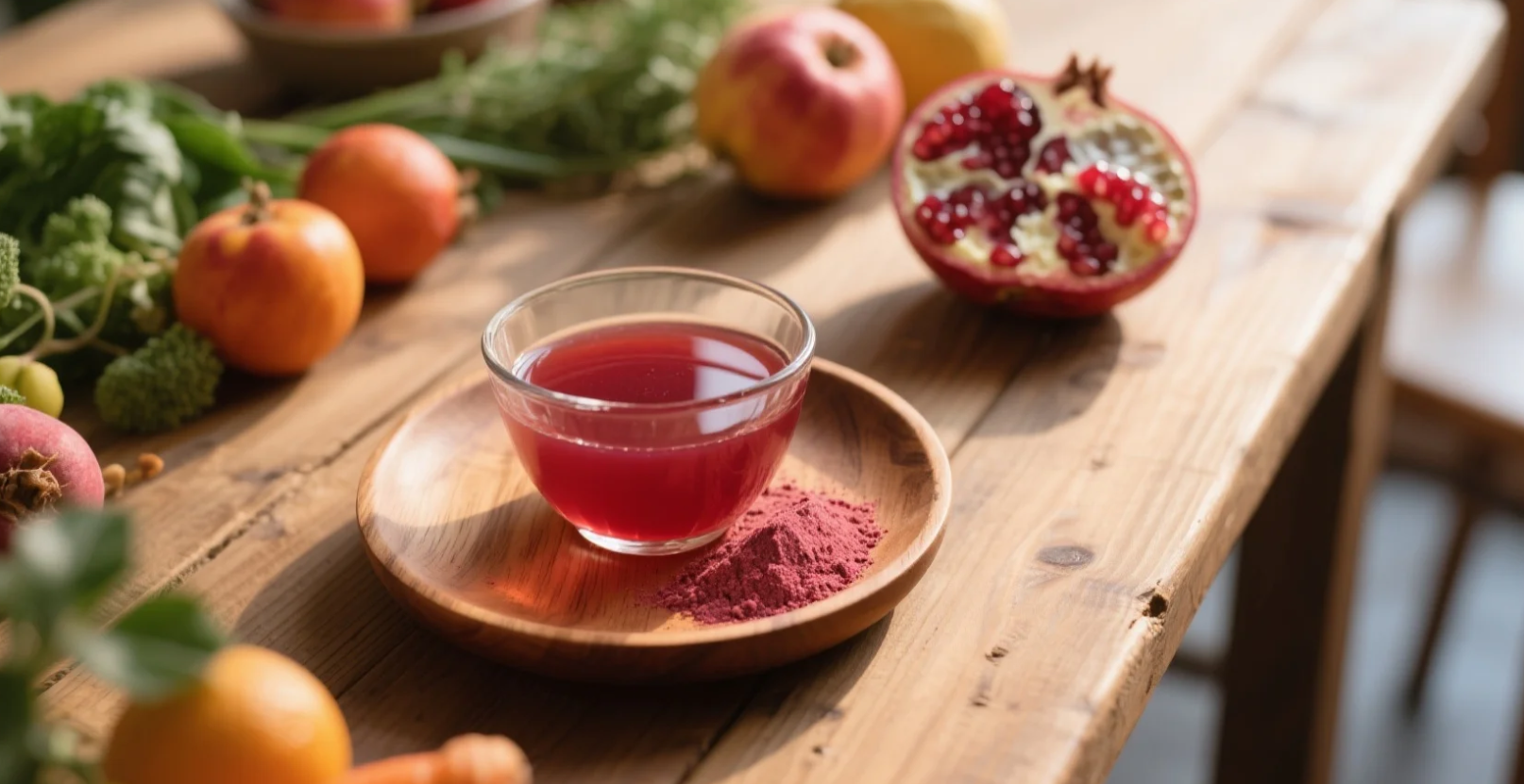 organic pomegranate powder & juice
