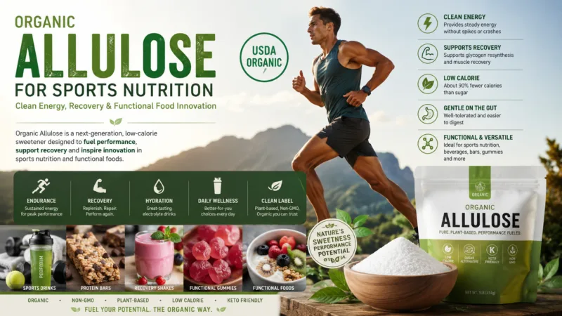 Organic Allulose for Sports Nutrition: Clean Energy, Recovery & Functional Food Innovation Organic Allulose for Sports Nutrition Clean Energy, Recovery & Functional Food Innovation