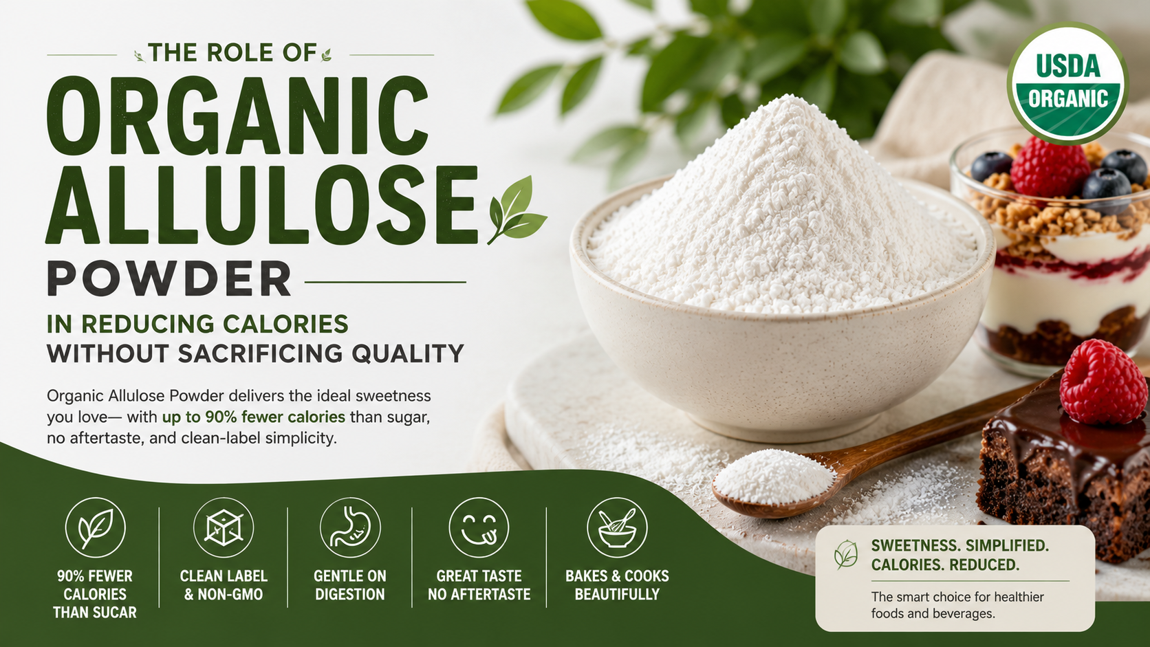 The Role Of Organic Allulose Powder In Reducing Calories Without Sacrificing Quality The Role Of Organic Allulose Powder In Reducing Calories Without Sacrificing Quality
