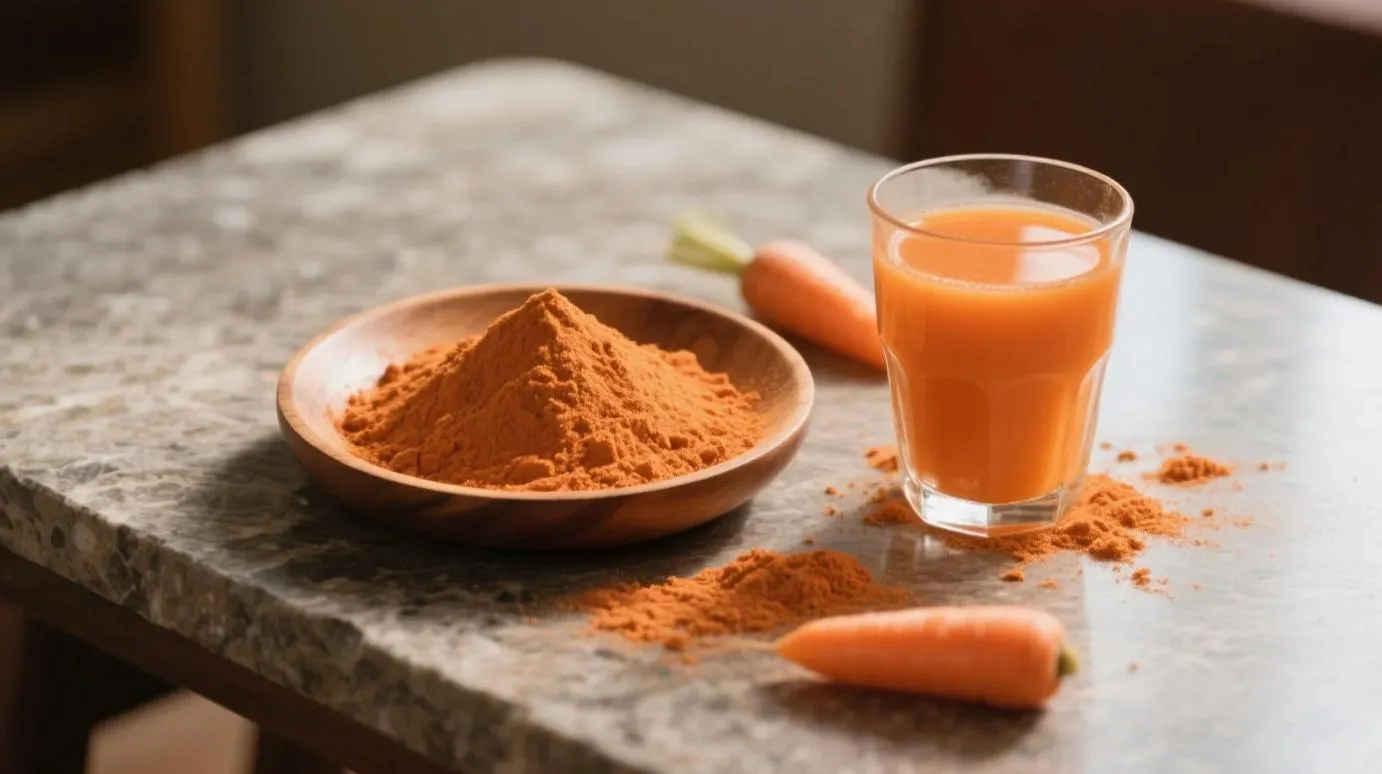 organic carrot juice powder