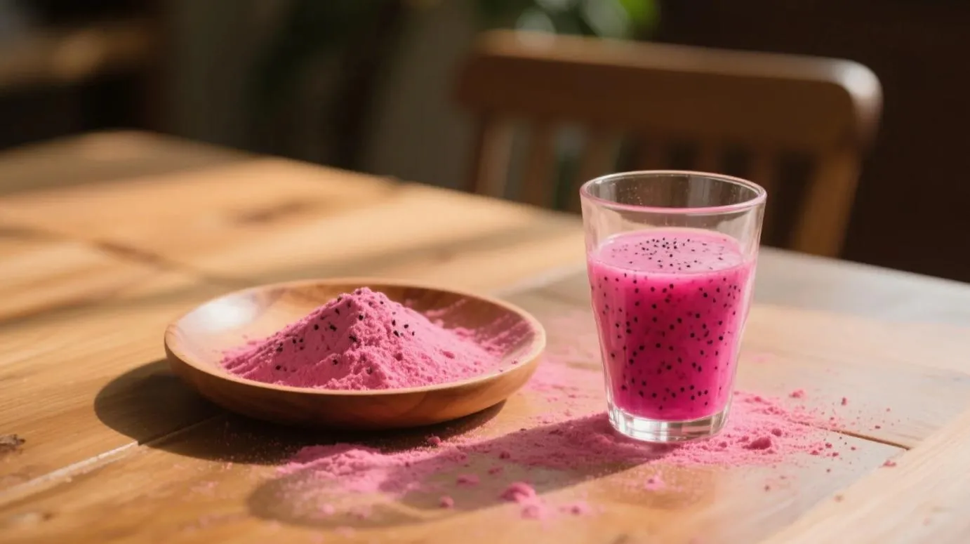 organic dragon fruit powder