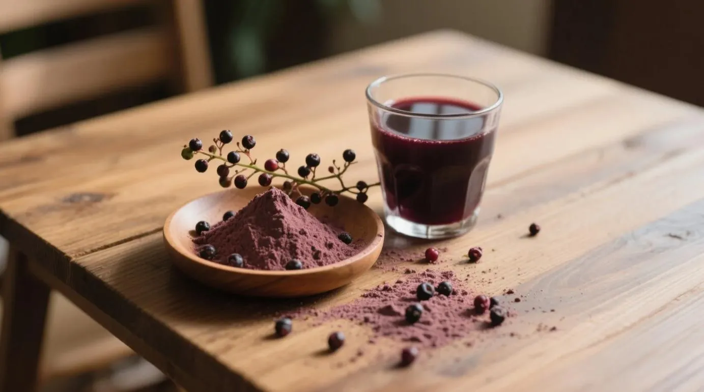 Organic Elderberry Juice Powder &Amp; Organic Elderberry Powder