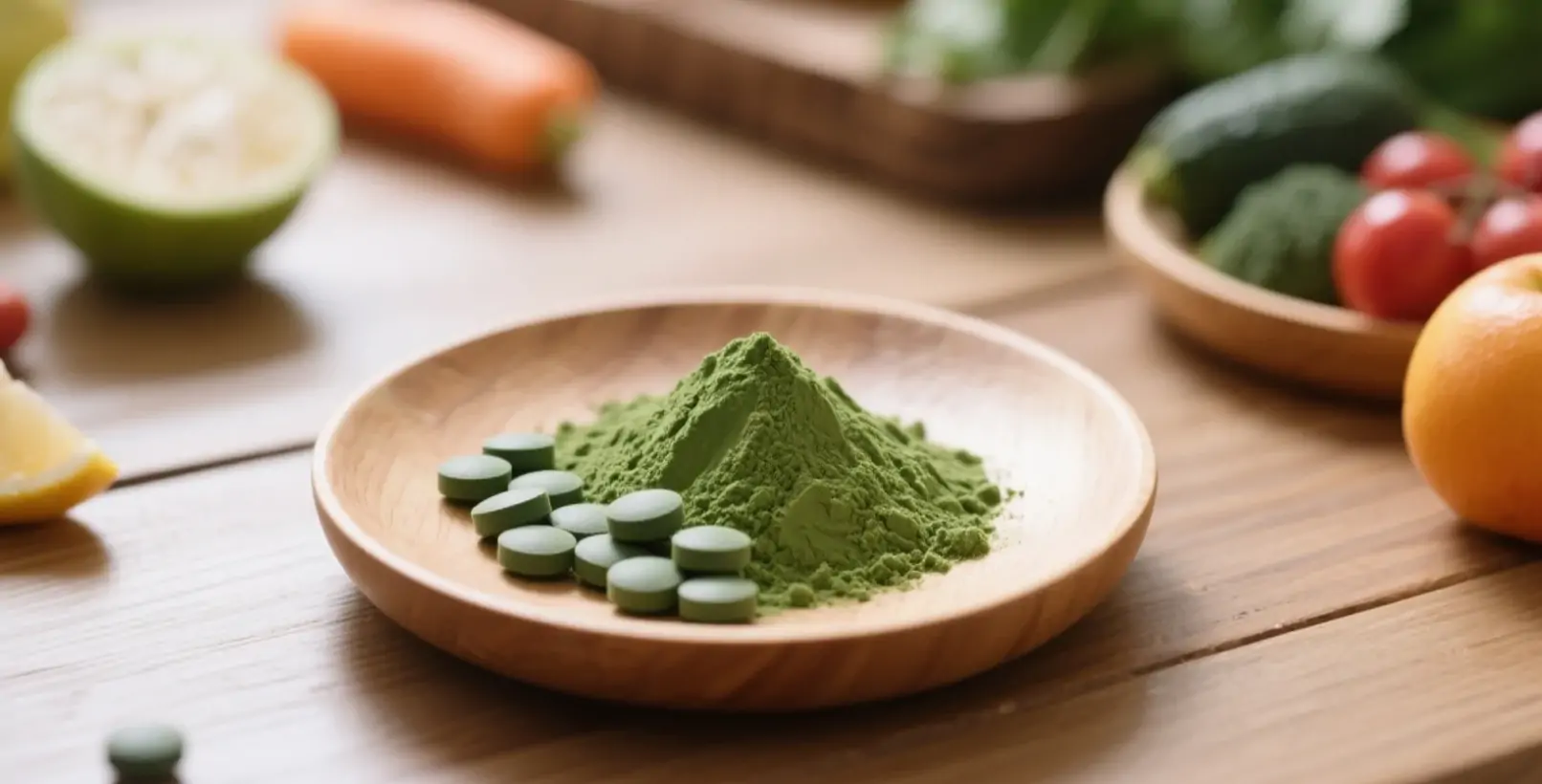organic chlorella tablets & powder