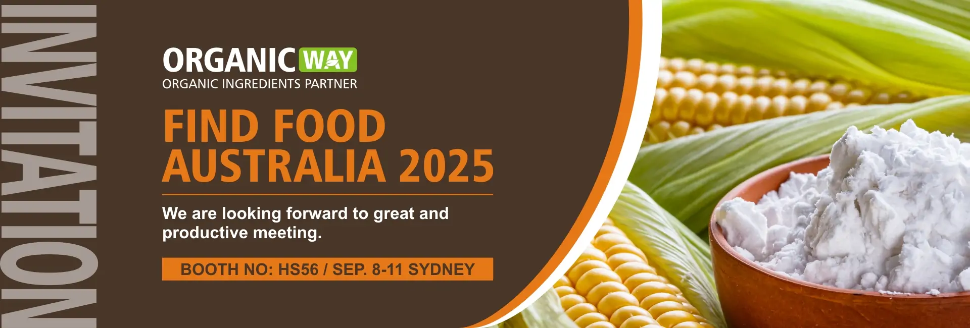 Join ORGANICWAY at Fine Food Australia 2025 Join ORGANICWAY at Fine Food Australia 2025