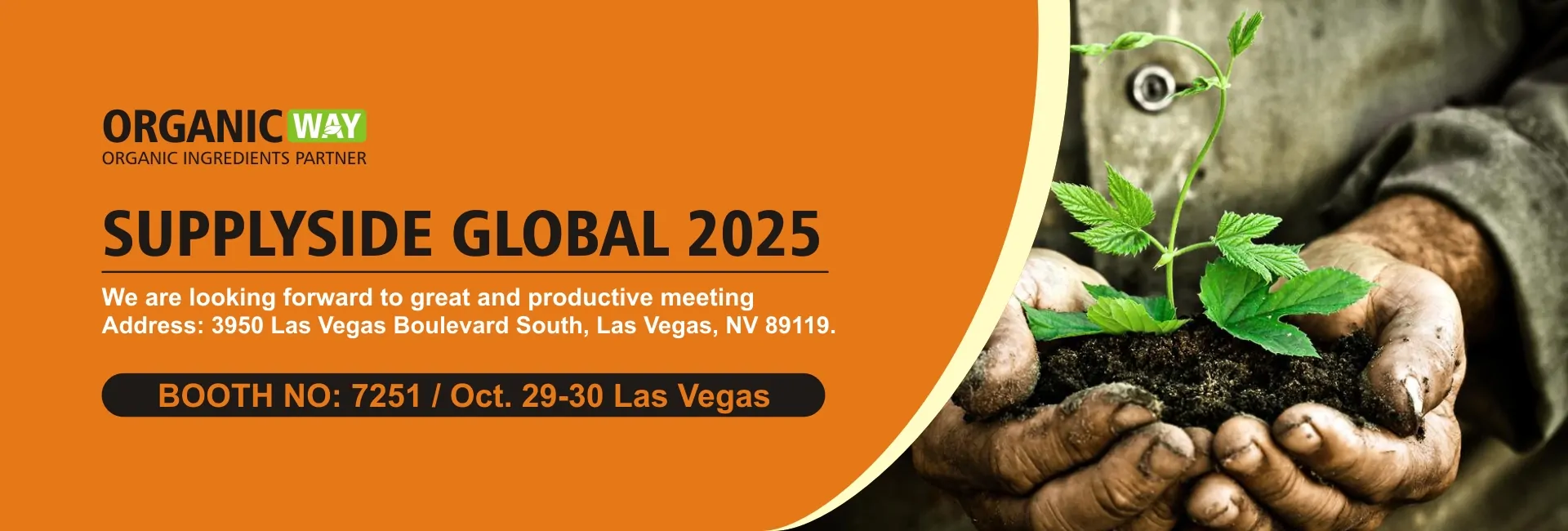 Join ORGANICWAY at SupplySide Global 2025